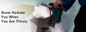CAN SNOW HYDRATE YOU WHEN YOU ARE THIRSTY?