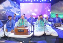 singing performance on stage
